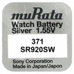 Murata Baterie ceas 371 AG6 SR920SW Murata 1.55V set 1 baterie Baterii de unica folosinta