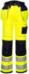 Portwest T501 - PW3 Hi-Vis Holster lengőzsebes nadrág, sárga/fekete (T501YBR41) - munkavedelemzona