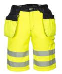 Portwest PW343 - PW3 Hi-Vis Holster rövidnadrág, sárga/fekete (PW343YBR33) - munkavedelemzona