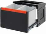 Hafele Cos incorporabil dublu pentru sortarea gunoiului Franke Cube 50 528.00. 031, 1x14 si 1x18l, corp 50 cm, extragere totala automata (528.00.031) Cos de gunoi