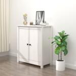vidaXL Servantă, alb, 70x35x80 cm, lemn masiv de pin (813720) Comoda