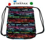 Starpak Art stripes zsinóros hátizsák, tornazsák (351922) (351922)