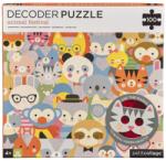 Petit Collage Puzzle animale 100 buc cu ochelari 3D Puzzle