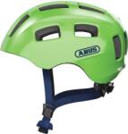 ABUS Youn-I 2.0 LED sparkling green bukósisak, 52-57 cm