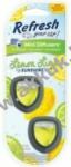 Refresh Your Car Lemon Lime Sunshine mini diffúzer 2 db-os autóillatosító 3 ml