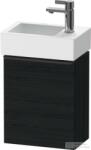 Duravit D-NEO 364x222 mm-es 1 ajtós függesztett szekrény 072438 mosdóhoz, jobbos, Black Oak DE4218R1616 (DE4218R1616)