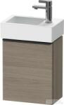 Duravit D-NEO 364x222 mm-es 1 ajtós függesztett szekrény 072438 mosdóhoz, jobbos, Oak Terra DE4218R3535 (DE4218R3535)