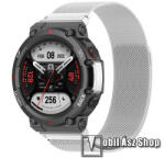  Xiaomi Amazfit T-Rex 2, Okosóra milánói szíj, Rozsdamentes acél, Mágneses, 230mm hosszú, csavarhúzóval, Tengely nélkül, Ezüst