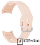  Okosóra szíj 2 az 1-ben - RÓZSASZÍN - szilikon, 2 méret - Rövid szíj: 112mm / Hosszú szíj: 130mm + 95mm hosszú - SAMSUNG Galaxy Watch5 44mm (SM-R915F) / Watch5 40mm (SM-R905F) / Galaxy Watch5 Pro (SM-