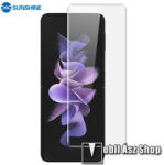 SUNSHINE Hydrogel TPU képernyővédő fólia - Ultra Clear, ÖNREGENERÁLÓ! - 1db, a teljes képernyőt védi - SAMSUNG Galaxy Z Flip4 (SM-F721)