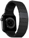 PITAKA Curea PITAKA Carbon Fiber compatibila cu Apple Watch 4/5/6/7/8/SE/Ultra 42/44/45/49mm Black (AWB1003)