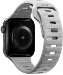 NOMAD Curea rezistenta la apa NOMAD Sport Strap compatibila cu Apple Watch 4/5/6/7/8/SE/Ultra 42/44/45/49mm, M/L, Gri (NM01958185)