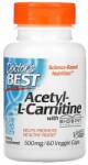 Doctor's Best Acetyl-L-Carnitine, acetil-L-karnitin, Biosint Carnitines-al, 500 mg, 60 db, Doctor s Best