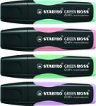 STABILO Green Boss Pastel szövegkiemelő készlet 2-5 mm 4db (TST607042)