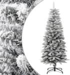 vidaXL Brad de Crăciun artificial slim cu zăpadă pufoasă 120 cm PVC&PE (345193)