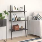 vidaXL Raft înclinat cu 3 niveluri, negru, 64x34x116 cm (336372) Biblioteca