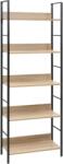 vidaXL Etajeră cărți 5 rafturi, stejar 60x27, 6x158, 5 cm lemn prelucrat (288227) Biblioteca