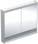 Geberit Dulap cu oglinda si nisa Geberit One ComfortLight 105 cm aluminiu eloxat (505.834.00.1) - neakaisa