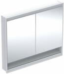 Geberit Dulap incastrat cu oglinda si nisa Geberit One ComfortLight 105 cm alb (505.824.00.2) - neakaisa