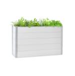 Blumfeldt Nova Grow, kerti ágyás, 150 x 91 x 50 cm, WPC, fa megjelenés, fehér (GDW36-Nova Grow 19c)