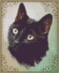 Pixelhobby 804004 Fekete cica (25, 4x20, 3cm) 4 alaplapos szett (804004)