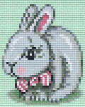 Pixelhobby 801445 Nyuszi kreatív szett 10, x12, 7cm 1 alaplapos (801445)