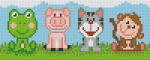 Pixelhobby 802065 Állatok szett 2 alaplapos (25, 4x10, 2cm) (802065)