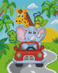 Pixelhobby 804383 Kocsis állatkák (20, 3x25, 4cm) 4 alaplapos szett (804383)
