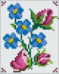 Pixelhobby 801079 Virág kreatív szett (10, 1x12, 7cm) (801079)