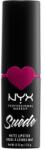 NYX Cosmetics Suède Matte Lipstick ruj de buze 3, 5 g pentru femei 12 Clinger