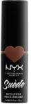 NYX Cosmetics Suède Matte Lipstick ruj de buze 3, 5 g pentru femei 04 Free Spirit
