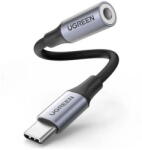 UGREEN Cablu de date UGREEN AV161, tata USB-C la mama mini jack 3.5 mm, 10cm, Negru/Gri (80154)