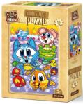 Art Puzzle Дървен пъзел Art Puzzle от 16 части - Сладки животинки (5859) - ozone