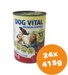 DOG VITAL konzerv marha, máj 24x415g