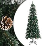 vidaXL Brad de Crăciun artificial cu suport, verde, 240 cm, PVC (345177)