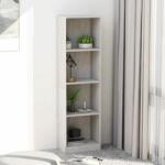 vidaXL Bibliotecă cu 4 rafturi, gri beton, 40x24x142 cm, PAL (800841) Biblioteca