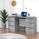 vidaXL Birou, gri sonoma, 140x50x77 cm, lemn prelucrat (815439)