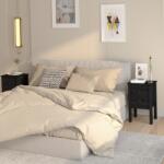 vidaXL Noptiere, 2 buc. , negru, 40x35x61, 5 cm, lemn masiv de pin (813698)