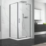 Fluminia Cabina de dus dreptunghiulara cu usa pivotanta Fluminia Andina 120x90 crom (P18RE01 120X90)