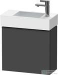 Duravit D-NEO 484x222 mm-es 1 ajtós függesztett szekrény 072450 mosdóhoz, balos, Graphite Matt Decor DE4219L4949 (DE4219L4949)