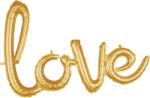 Amscan Фолиев балон надпис "love" златен