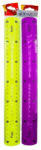  Vonalzó ICU-20302 30cm hajlékony színes átlátszó dupla számsoros (20302)