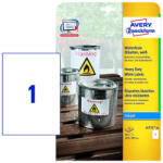 Avery Zweckform 210*297 mm-es Avery Zweckform A4 íves etikett címke, fehér színű (10 ív/doboz) (J4775-10) - cimke-nyomtato