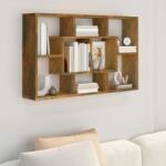 vidaXL Raft de perete, stejar fumuriu, 85x16x52, 5 cm, lemn compozit (820460) Raft