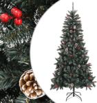 vidaXL Brad de Crăciun artificial cu suport, verde, 240 cm, PVC (345182)
