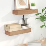 vidaXL Rafturi de perete, 2 buc. , 40x15x6 cm, lemn masiv de tec (340754) Raft
