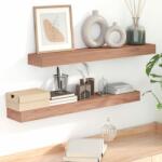 vidaXL Rafturi de perete, 2 buc. , 90x15x6 cm, lemn masiv de tec (340756) Raft