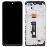 Motorola 5D68C20423 Gyári Motorola Moto G22 fekete LCD kijelző érintővel kerettel előlap (5D68C20423)