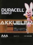 Duracell Basic MN2400 LR03 AAA tartós elem 2db/bliszt. ár/db