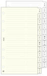  Gyűrűs kalendárium betét SATURNUS S315/F telefonregiszter fehér lapos (24SS315-FEH)